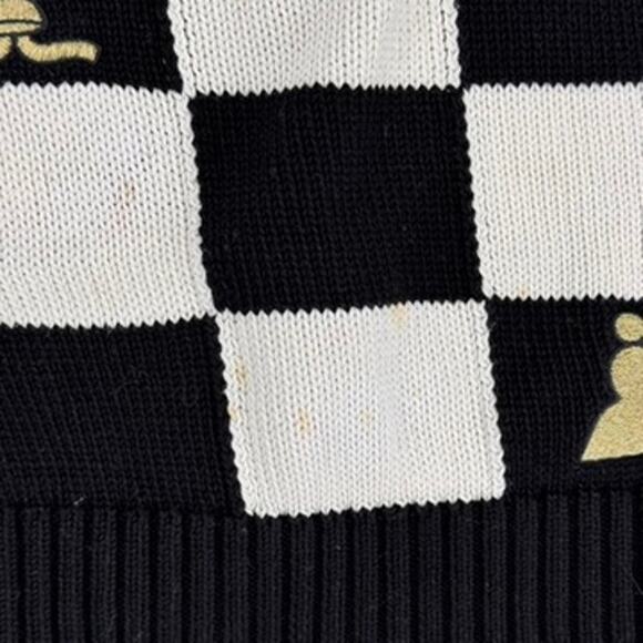 Rowing Blazers Lewis Chessman Knitted Chess Sweater Size XL - Picture 6 of 7